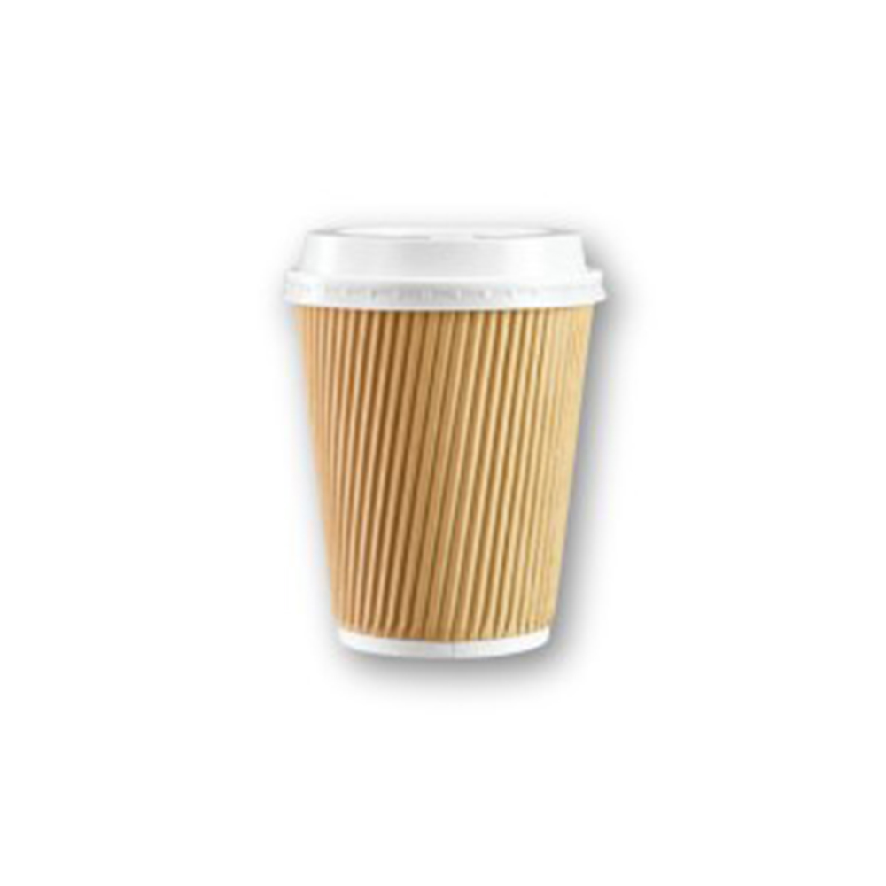 PAPER CUP RIPPLE WALL BROWN